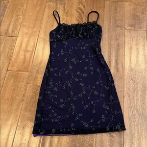 Finesse Floral Spaghetti Strap Mini Dress